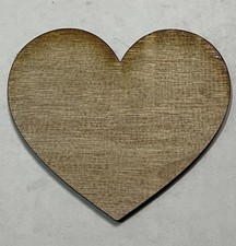 Any Size Wood Heart Laser Cut Wood Heart Craft Cut Out 1/4 thick