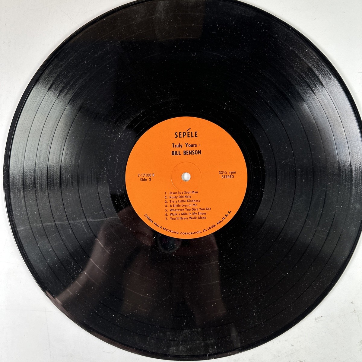 Bill Benson Truly Yours LP Record Album (Vinyl Only) | eBay