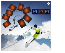 3 Levels Electric Cloth Heater Waterproof USB Heating Pads Outdoor Winter