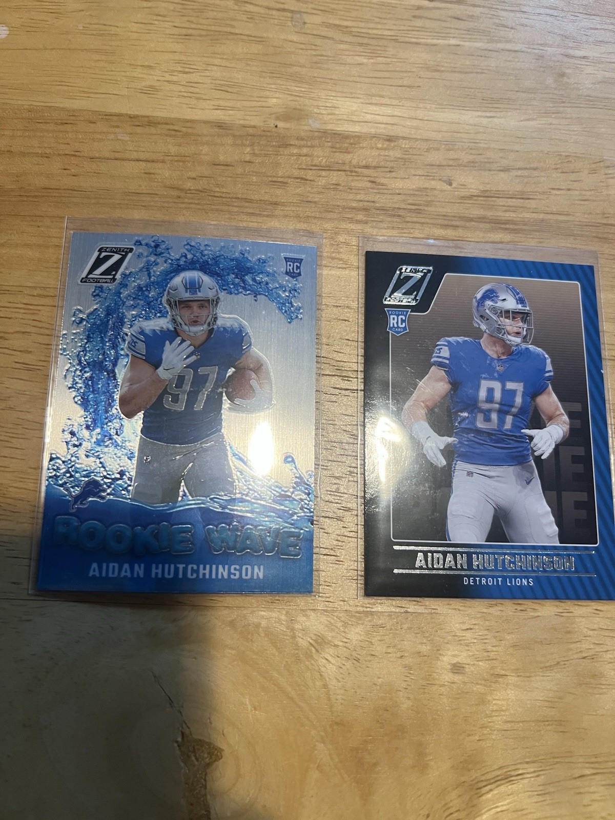 Aidan Hutchinson 2 Rookie Card Lot Detroit Lions