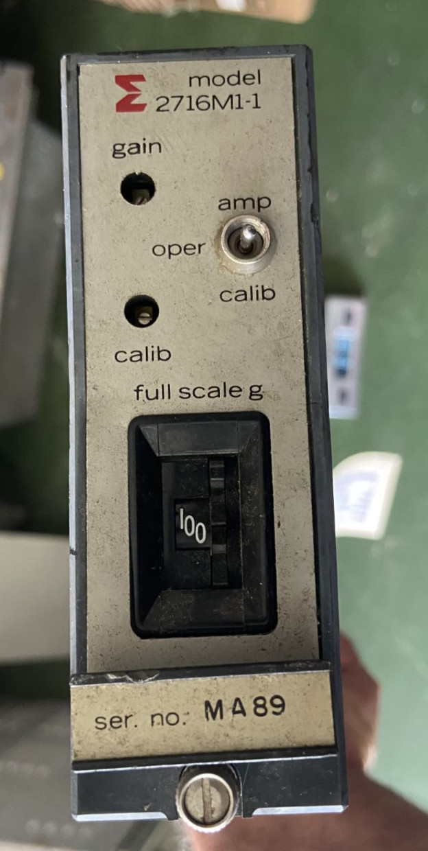 1980S NASA SPACE SHUTTLE GSE  ACCELEROMETER AMPLIFER CHARLES BELL ESTATE 5 LBS