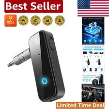 Upgraded Bluetooth 5.3 AUX Adapter for Cars Home - Transmitter Receiver Duo
