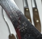 9 VTG Cutco Utensil & Kitchen Slicing Knife Mix Lot Spoon Fork USA Wood Handles — photo 5