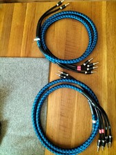 lautsprecherkabel mit bananenstecker goldkabel Bi-Wire Grand 2.00m Blau schwarz