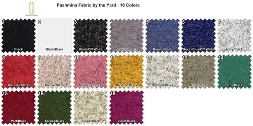 Pashmina Sweater Knit Fabric by the Yard 4-Way Stretch Rayon 190 GSM 58/60" Wide - product listing photo