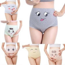 Maternity Cotton Panties High Waist Pregnancy Underwear Briefs for Women