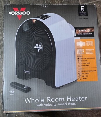 Vornado Velocity 5R Whole Room Heater 1500W Auto Climate Remote