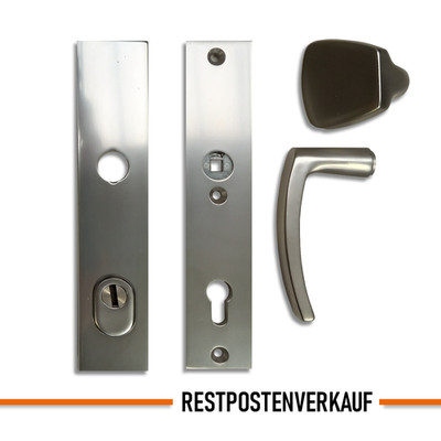RESTPOSTENVERKAUF! Türbeschlag | Langschild | Drücker + Knopf Eckig | #WSM 31