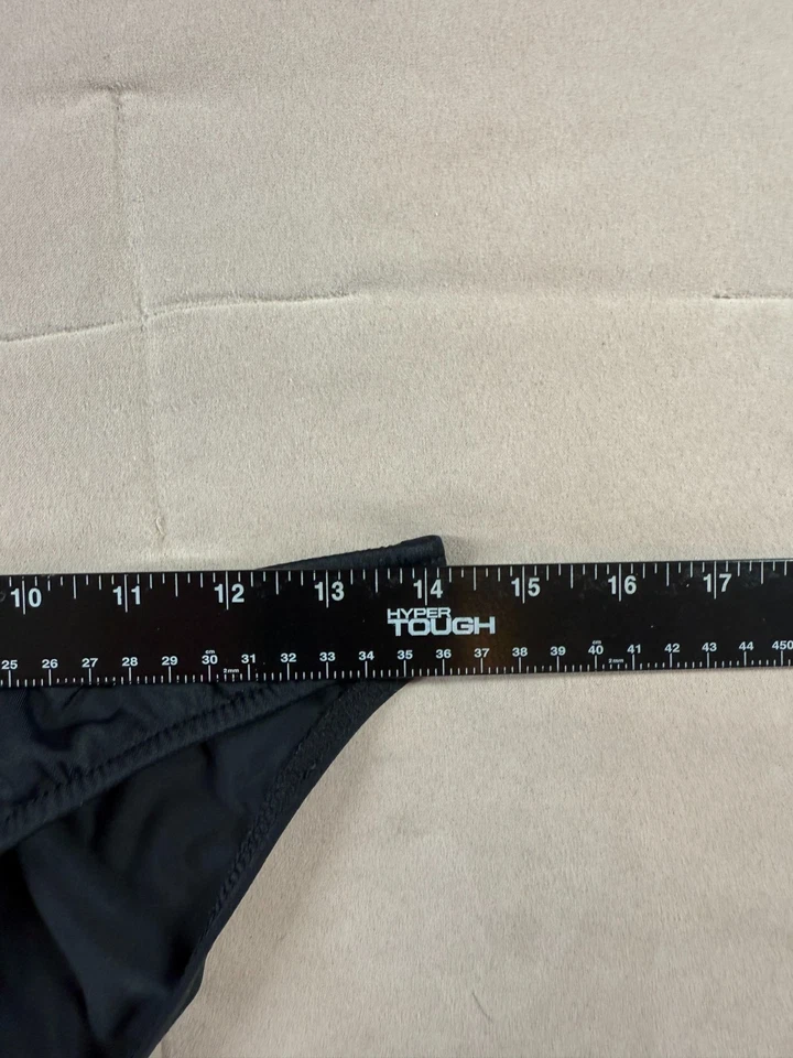 Parte inferior de bikini Venus negra para mujer talla 10 clásica corte en V pierna alta playa natación Foto 2 de 4