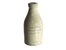 Antique 1880-1900 WG Nixey Doulton Lambeth Salt Glazed Stoneware Bottle