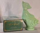 Vintage 1970's Avon Sea Spirit Cotillion Foaming Bath Oil-Green Milk Glass-Full