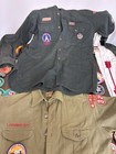 Mixed Boy Scouts Of America Lot BSA Scouting Patches Badges Medals Two Shirts