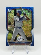2023 Bowman Chrome Mega Box Josue De Paula 1st Blue Mojo 016/150 LA Dodgers