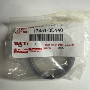 Genuine OEM Toyota Lexus 17451-0D140 Front Exhaust Pipe Manifold to Cat Gasket