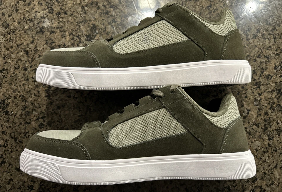 Volcom Evolve 男式鞋 SD-10 XTR Comp Toe 橄榄色/灰色:15M 码麂皮绒/纺织品 — 第 2/4 张图片