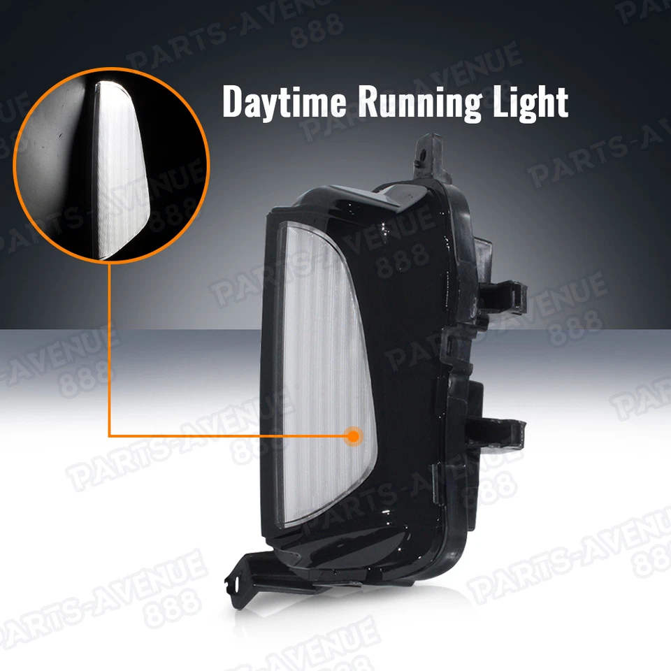 Faro antiniebla izquierdo LED DRL luz de circulación diurna para Volkswagen Jetta 2022 2023 2024 Foto 3 de 4