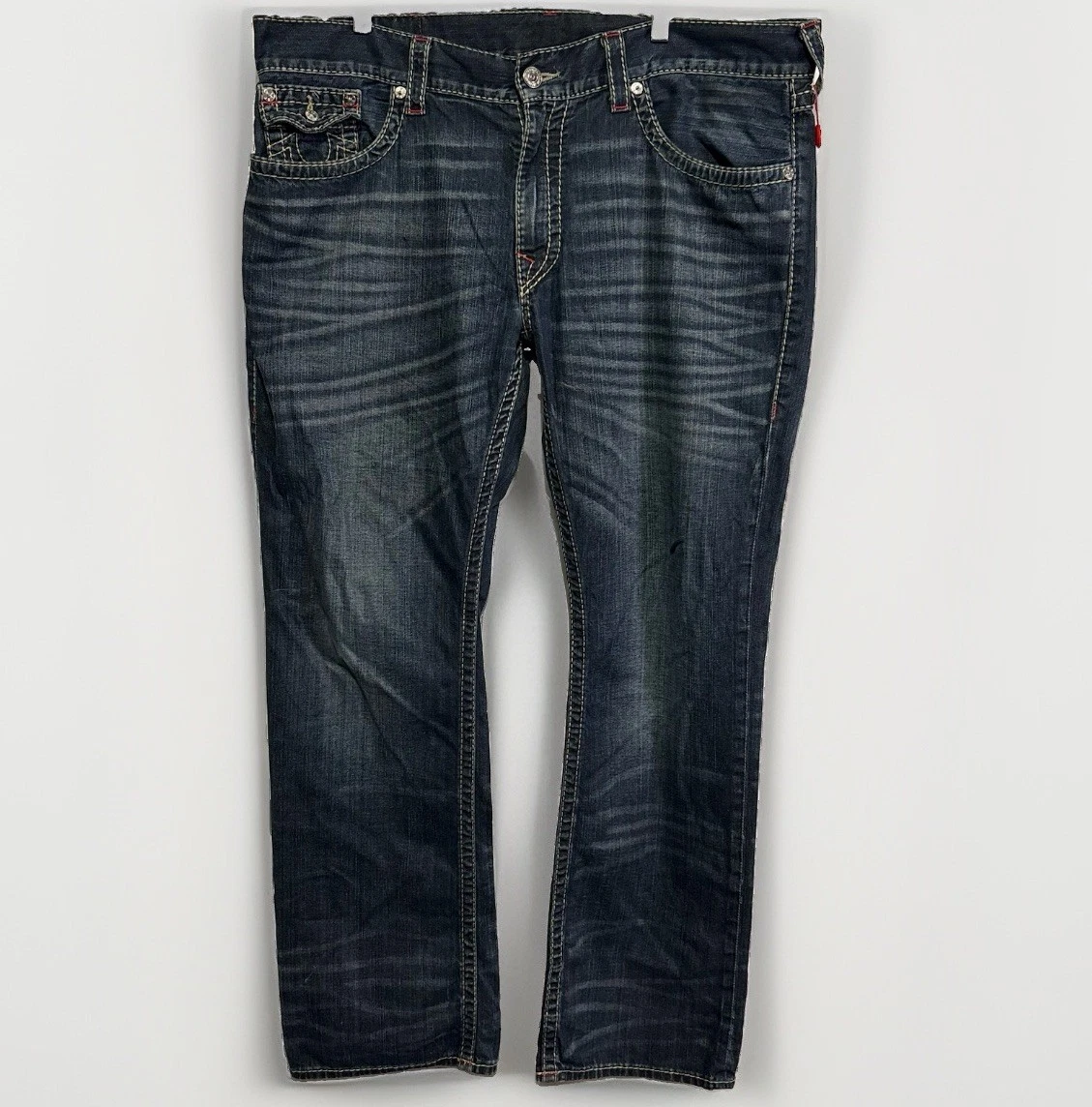 True Religion Ricky Blue Jeans for Men for sale | eBay