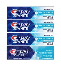 4 Crest 3D White Toothpaste 2.4 oz Arctic Fresh Whitening Exp 09/2027 06/2028