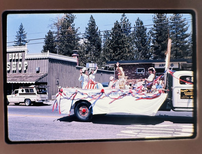 1960s 35mm Slide Parade Float Small Town USA Americana Kodachrome Vintage