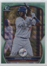 2023 Bowman Draft Chrome Aqua Wave Refractor 78/125 Samuel Munoz #BDC-102 0e23