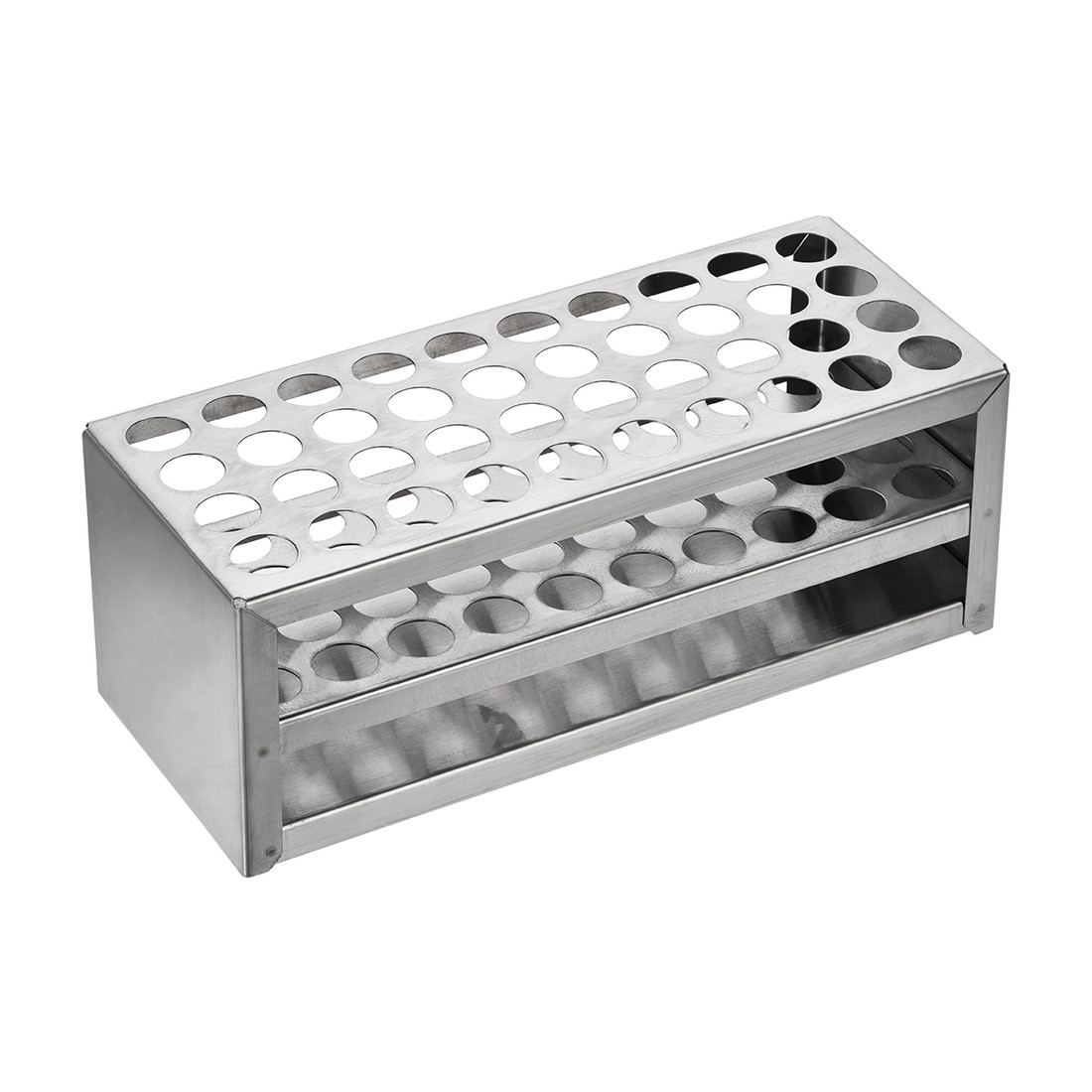 Stainless Steel Test Tube Holder Rack 40 Hole 3 Layer for 14-16mm Tubes