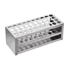 Stainless Steel Test Tube Holder Rack 40 Hole 3 Layer for 14-16mm Tubes