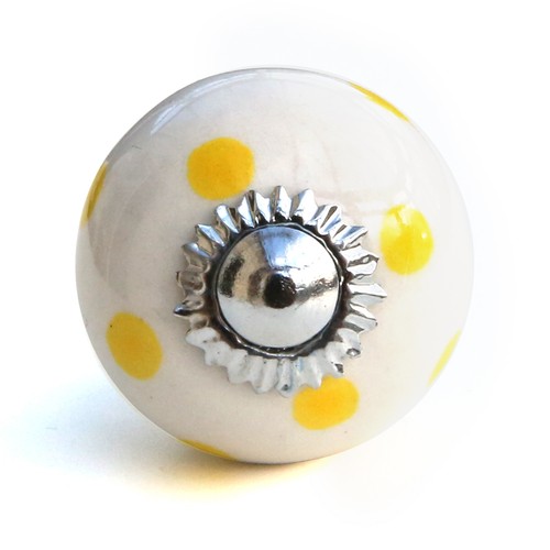Small chic cupboard door knobs handles drawer pulls. Ceramic knobs and glass - Picture 72 of 109