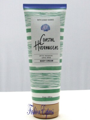 BATH & BODY WORKS COASTAL HYDRANGEAS ULTRA SHEA BODY CREAM 8 OZ