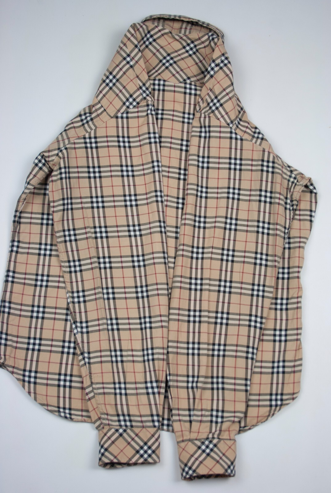 Burberry 00S Logo Nova Check Plaid Longsleeve Shirt Vintage image 7