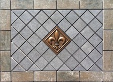 21 3/16" X 15 1/2" Tile Medallion - Daltile Porada tile - Wall use only
