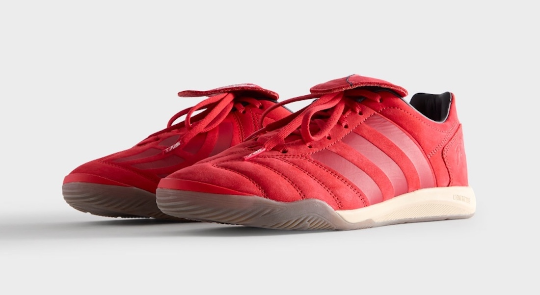 Kith × adidas Football Predator 2002 IC Red White JQ1084
