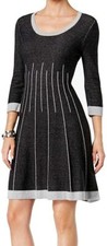 NWT Nine west Indigo Grey Heather Dress, size Large