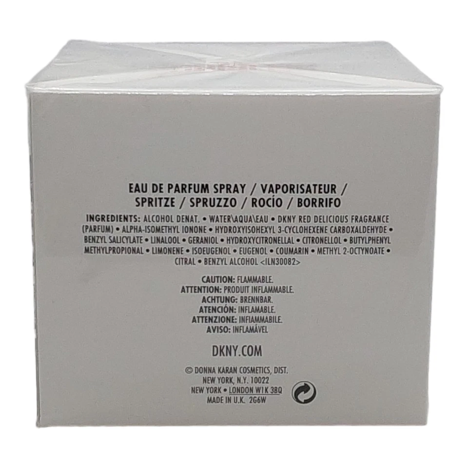 DKNY Donna Karan Red Delicious Eau De Parfum 3,4 OZ 100 ml Edición Limitada Sellado Foto 3 de 4