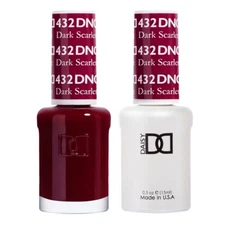 DND Match UV Gel + Nail Polish #432 Dark Scarlet