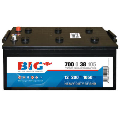 LKW Starterbatterie 12V 200Ah BIG Batterie 70038 Schlepper Traktor 180Ah 190Ah