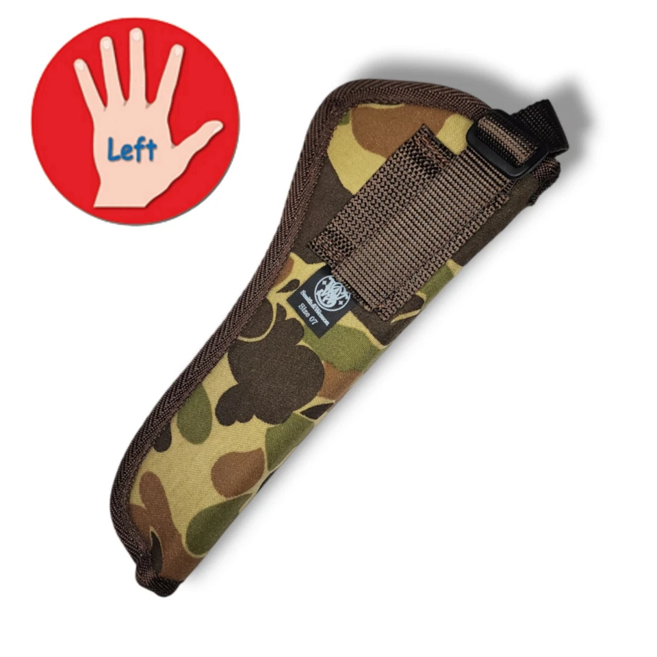 Smith And Wesson Camo Holster, Size 7 Cordura Nylon, Button Strap, Left Hand NEW - Image 2 of 4