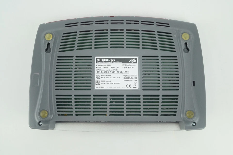 AVM FritzBox 7430 450 Mbps 4-port Router VDSL DSL VOIP Modem Gigabit MESH WLAN - Bild 4 von 4