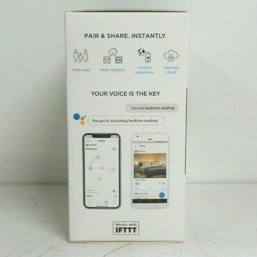 NEW WiZ WiFi Smart Bulb 800 Lumens Connected Light Bulb 60W Voice Control 2 Pack - Picture 4 of 7