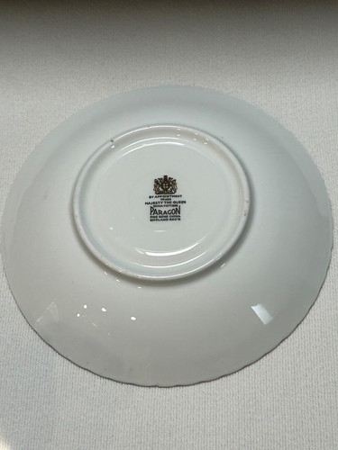 Paragon Cabbage Rose Teacup & Saucer by Appointment Pink Gold Bone China - Picture 10 of 11