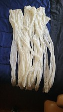 1 Pound of white pantyhose lot loose vintage