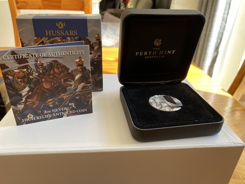 2018 ~ WARFARE COLLECTION~2 OZ 9999 SILVER COIN - PERTH MINT ~ 3 Coin Box Set - Picture 8 of 12