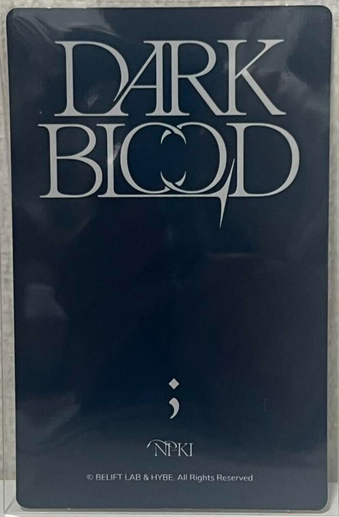 ENHYPEN NIKI DARK BLOOD Show Case Official Merch Photo Card