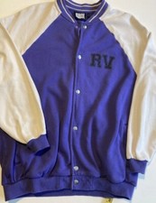 Asos Reclaimed Vintage Varsity Jacket Oversized Small Shark Printed Back