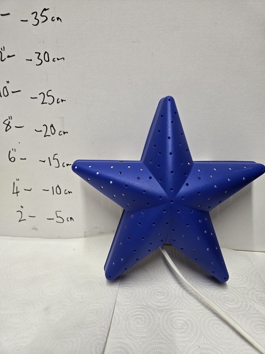 Vintage Ikea SMILA Blue Star Wall Light Kids Baby Nursery Bedroom