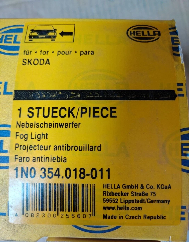 Front Left N/S/F Fog Light Fits Skoda Roomster/Fabia II OE-5J0941701 - Image 4 of 4
