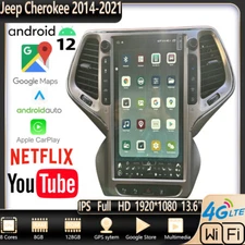 13.6" Tesla Style Gps Navigation Multimedia Player For Jeep Cherokee 2014-2021