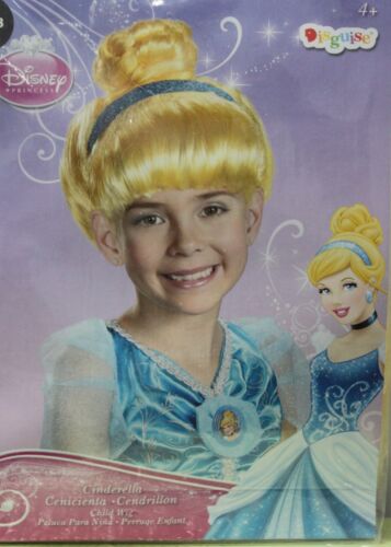 CINDERELLA PRINCESS CHILD WIG Disney Blonde Hair Bangs Girls Costume Kids NEW - Afbeelding 1 van 2