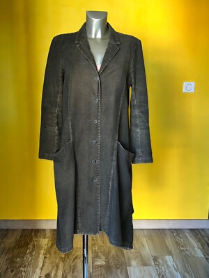 Hübsch Mantel Lang Asymmetrisch Frau Lilith Größe XL D.H.42 Fr Perfekt Zustand