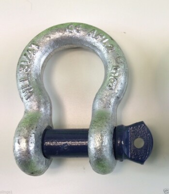 RECOVERY BOW SCHÄKEL 3,25TON GETESTET BLAU PIN LANDROVER SUZUKI SJ ABSCHLEPPGURT