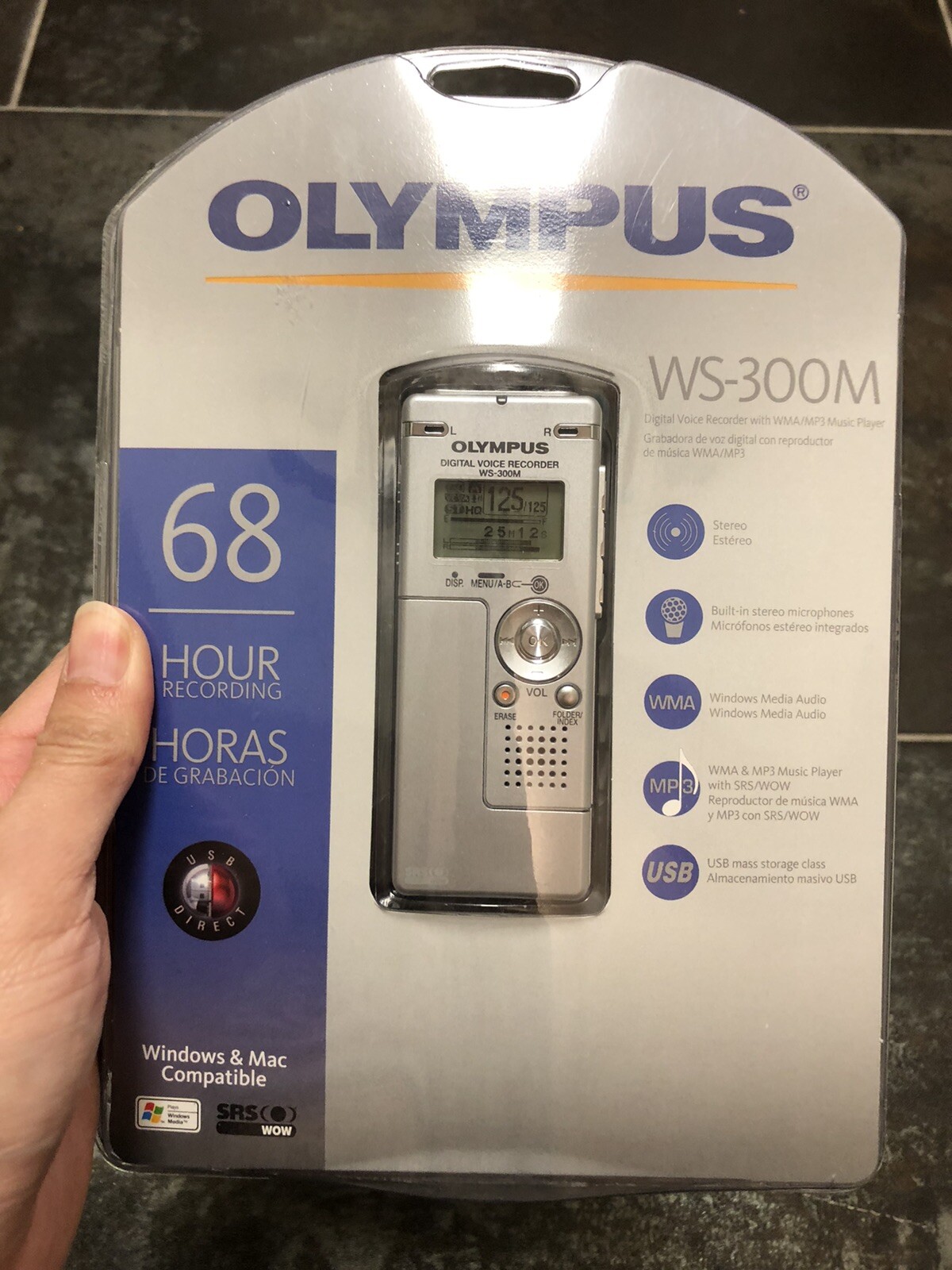 Olympus WS300M Digital Voice Audio Recorder Dictaphone MP3 Music